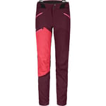 ORTOVOX Westalpen Softshell Pants W Pantalon Femme, Bordeaux foncé, L