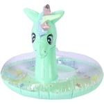 Bouée gonflable enfant 70 cm - licorne, vert