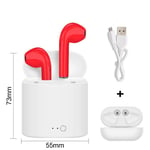 XIAOPENG I7s Wireless Earphones Bluetooth Headphones Sport Earbuds Headset With Mic Earpiece For Iphone Xiaomi Samsung Huawei Oppo 1PCS/red