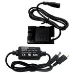 HQRP USB-C DC Converter for Canon EOS Digital SLR Camera ACK-E6, LP-E6 Battery