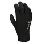 Nike Mens 2.0 Knitted Grip Gloves (Black/White) - Size Small/Medium