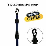 Extendable Prop Line Heavy Duty Clothes Washing Pole Outdoor Support Dryer 2.4m