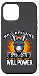 Coque pour iPhone 12 mini Ne pas argumenter juste tester votre volonté Power Têtu Donkey Pun