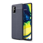 Samsung Galaxy A71      Leather Texture Case    Navy