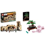 LEGO Star Wars Boba Fett’s Throne Room 75326 Building Kit for Kids Aged 9 and Up & Albero Bonsai, Piante Artificiali, Costruzione in Mattoncini