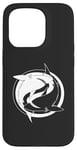 Coque pour iPhone 15 Pro Requin blanc Yin Yang