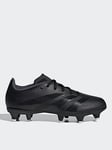 adidas Predator League Football Boots Soft Ground - Black, Black, Size 2 Older, Men