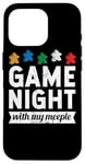 iPhone 16 Pro Game Night With My Meeple Funny Gift Board Game Player Case