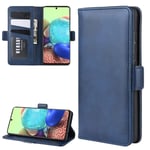 JIAHENG Étui de protection pour Galaxy A71 5G avec fermeture magnétique double face à rabat horizontal en cuir PU avec support et emplacements pour cartes et portefeuille