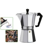 Aluminum Italian Espresso Coffee Maker 1/2/3/6 Cup Italian Stove Top Coffee Percolator Moka Pot Use on Gas or Electric Stove (1-Cup)