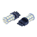 2X T25 W21/5W 3157 7443 Valkoinen 27 5050 Smd Led Poltto 12V Lamppu Auto Valo