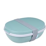 Mepal - Panier-Repas Ellipse Duo - Boite Repas pour Adultes et Boîte à Salade à Emporter - Pratique pour un Déjeuner Sain - Idéale pour les Sandwichs & les Salades - 825 ml + 600 ml - Nordic Green