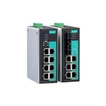 MOXA Unmanaged Ethernet Switch with 3 10/100BaseT(X) Ports, 4 PoE Ports, and 1 100BaseFX Single-Mode Port with SC Connector, 0 to 60°C Operating Temperature