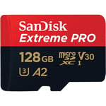 SANDISK - MicroSDXC Extreme Pro - 128GB 200MB/s A2 C10 V30 UHS-I