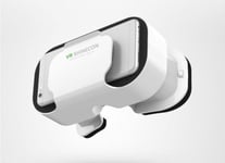 Casque VR 5.0 pour Telephone Smartphone Realite Virtuelle Lunette Jeux 3D Reglable (BLANC)