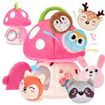 hahaland Jouet Bebe 6 Mois Jouet Eveil Bebe 0-3-6 Mois, Peluche Bebe Jeux Montessori Jouet Sensoriel Bebe 0-6 Mois Cadeau Bebe Enfant 3 6 9 Mois Garçon Fille