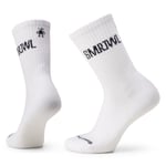 Smartwool Athletic SMRTWL Logo Crew Socks ullsokker White 02250-122 L (42-45) 2024