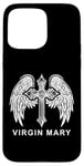 iPhone 15 Pro Max Virgin Mary Wings Cross. Catholic, Christian Case