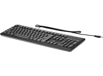 Hp Usb Standard Keyboard, Fi, Fullstor (100 %), Kabel, Usb, Qwerty, Svart