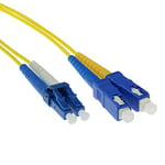 ACT Câble Fibre de Verre LC-SC 9/125 OS2 Duplex 1,00 m