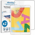 Packx2 Verre tremp� pour Ipad 10.2 (2019) Film Protection Ecran anti casse