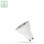 LED GU10 4W - 230V, 55°, Kall Vit, Med Lins, Spektrum - Dimbar : Inte dimbar, Kulör : Kall