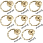 8 Pcs Bouton de Porte Vintage Poignee de Meuble Ronde Poignée D'armoire Classique Tiroir Bague Poignée de Traction Poignées de Tirage Antique Bouton