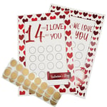 2X(Calendar Valentine'S Day Countdown Craft for Kids,Custom Gift for6595