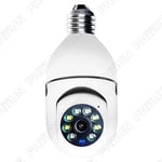 360° WiFi Camera Light Bulb Security Home Camera Wireless Two-way Intercom ABS