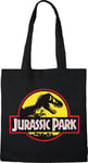 TOTE BAG JURASSIC PARK «T-REX», REFERENCE : BWJUPAMBB002, NOIR, 38 X 42 CM