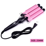 Ceramic Triple Barrel Hair Curler - Professional Hair Styling Iron & Waver Tool