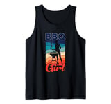 Barbecue Lover Funny Grilling Barbeque Grill BBQ Girl Tank Top