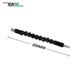 200mm Embouts d'arbre Flexible noir, extension tournevis porte-embout, lien de connexion pour perceuse électrique ""Nipseyteko