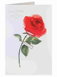 Single Rose Wife With Love Valentine's Day New Greeting Card