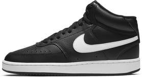 Nike Women's Shoe Court Vision Mid Urheilu BLACK/WHITE