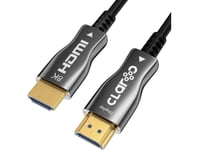 Claroc-Kabel Claroc Hdmi 2.1 Optisk Kabel Aoc 8K 120Hz 60 M