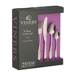 Viners Tabac 16 Piece 18/0 Stainless Steel Cutlery Set with Gift Box