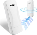 300Mbps Point d'accès WiFi Repeteur Antenne WiFi Exterieur,Antenne WiFi Longue Portée Pont WiFi Ethernet Haut Débit,2.4G Longue Portée Jusqu'à 1KM CPE avec Ports Ethernet,PTP/PTMP,2PCS.[Y250]