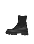 ONLY SHOES Femme Onltola-1 Nubuck Pu Chunky Boot - Noos Bottine, Noir, 36 EU