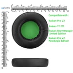 Geekria Replacement Ear Pads for Razer Kraken 7.1 Chroma Headphones (Black)