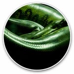 2 x Vinyl Stickers 10cm - Green Anaconda Snake Cool Gift #21647