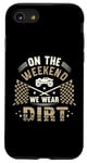 Coque pour iPhone SE (2020) / 7 / 8 Dirt Track Racing le week-end, nous portons un pilote de voiture Dirt Race