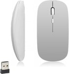 Souris Bluetooth Sans Fil, Wireless Mouse, 1600 Dpi Adjustable, 3 Boutons, Bluetooth 5.2, Mini Silencieux Mice Compatibles Avec Mac, Pc, Macbook, Ipad, Android, Ios, Windows (Pile Aa Requ )