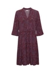Saint Tropez Eda Ecovero Knee-Length Dress, Tawny P. Stormy Wind