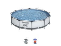 Bestway Steel Pro 56416, 6473 L, Pool Med Ram, Blå, 25,2 Kg