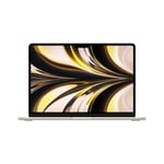 MacBook Air 13-tommer Apple M2 med 8-kjerners CPU, 10-kjerners GPU / 16 GB / 256 GB SSD / 70-watt / Stjerneskinn -  Svensk