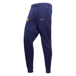 Frankrike Sweatpants NSW Tech Fleece - Blå/Guld - Nike, storlek Small