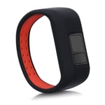 kwmobile TPU Silicone Strap Compatible with Garmin Vivofit jr. / jr. 2 - Sports Fitness Tracker Replacement Band - Black/Red