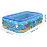 Piscine gonflable à cadre rectangulaire pour enfants,grandes piscines familiales,jouets de baignoire pour bébé,été,extérieur,120cm - Type M 120cm #B