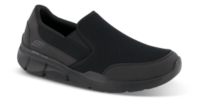 Skechers Herre Slip-in Sort  - Str. 46½ - Tekstil/gummi/tekstil